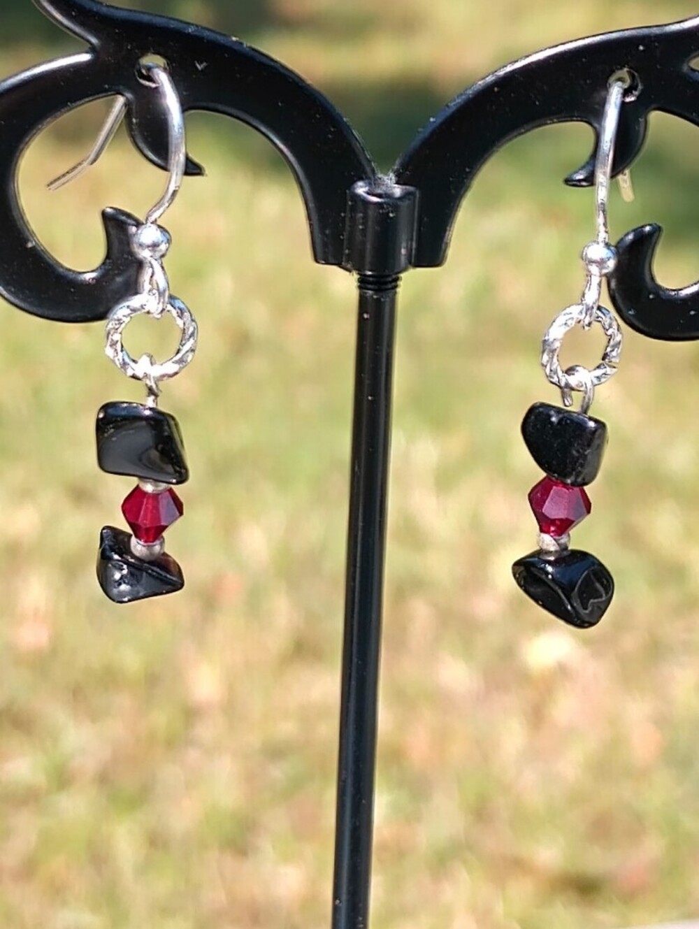 Onyx Earrings- Halloween Inspired